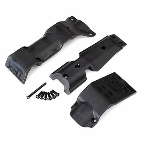 Traxxas 8637 Skid plate set front skid plate rear 3x10 BCS (6) 3x30 BCS (1) (fits #8629 & 8630 bulkheads) - Excel RC