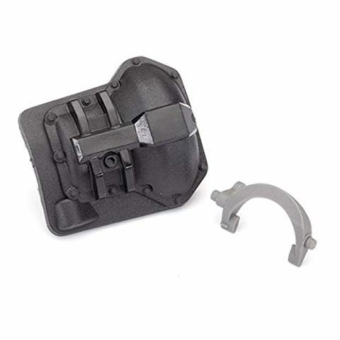 Traxxas 8847 Differential cover TRX-6 rear (black) T-lock fork (grey) - Excel RC