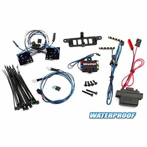 Traxxas 8898 LED light set complete with power supply (contains headlights tail lights roof lights & distribution block) (fits #8811 or #8825 body) - Excel RC