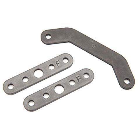Traxxas 8926 Bulkhead tie bar front upper (1) lower (2) (steel) - Excel RC