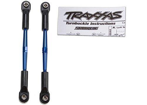 Traxxas 2336A Turnbuckles aluminum (blue-anodized) toe links 61mm (2) (assembled w rod ends & hollow balls) (fits Stampede®) (requires 5mm aluminum wrench #5477) - Excel RC