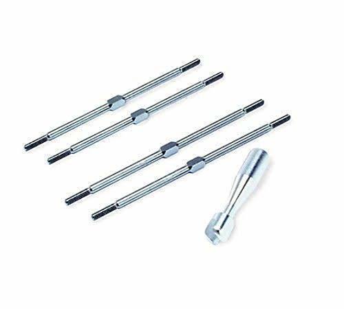Traxxas 2338X Turnbuckles titanium 94mm (front tie rods) (2) billet aluminum wrench - Excel RC