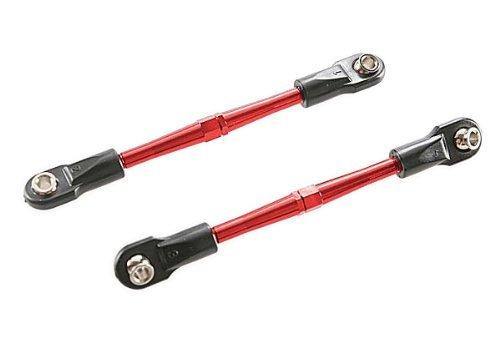 Traxxas 3139X Turnbuckles aluminum (red-anodized) toe links 59mm (2) (assembled with rod ends & hollow balls) (requires 5mm aluminum wrench #5477) - Excel RC