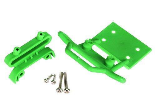 Traxxas 3621A Bumper front  bumper mount front  4x23mm RM (2) 3x10mm RST (2) (green) - Excel RC