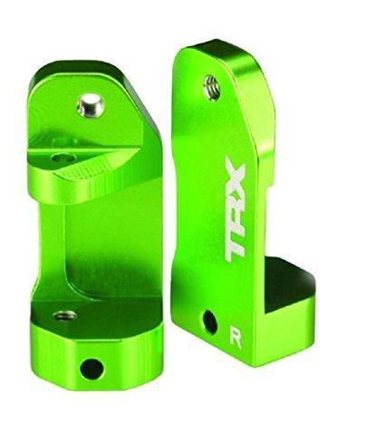 Traxxas 3632G Caster blocks 30-degree green-anodized 6061-T6 aluminum (left & right) suspension screw pin (2) - Excel RC