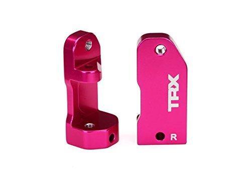 Traxxas 3632P Caster blocks 30-degree pink-anodized 6061-T6 aluminum (left & right) suspension screw pin (2) - Excel RC