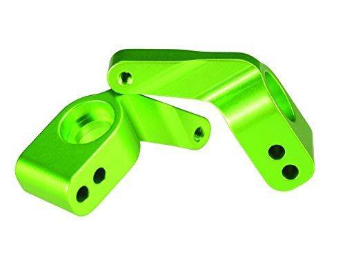 Traxxas 3652G Stub axle carriers Rustler®Stampede®Bandit (2) 6061-T6 aluminum (green-anodized) 5x11mm ball bearings (4) - Excel RC