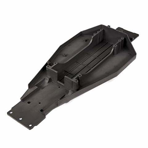 Traxxas 3722X Lower chassis (black) (166mm long battery compartment) (fits both flat and hump style battery packs) (use only with #3725R ESC mounting plate) - Excel RC