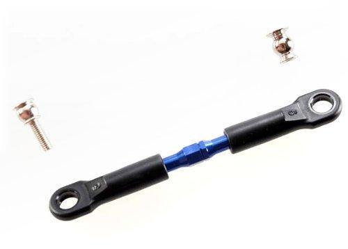 Traxxas 3737A Turnbuckle aluminum (blue-anodized) camber link front 39mm (1)(assembled wrod ends) hollow balls (2) (See part 3741A for complete camber link set) - Excel RC