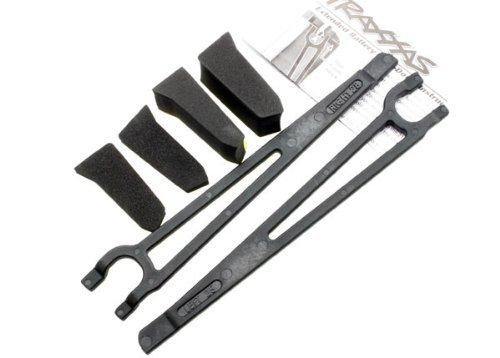 Traxxas 3927X Hold downs battery left & right (2) foam spacers (4) (allows for installation of taller multi-cell batteries) - Excel RC