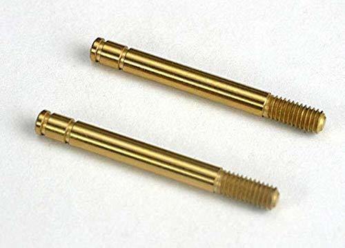Traxxas 4261T Shock shafts hardened steel titanium nitride coated (29mm) (front) (2) - Excel RC