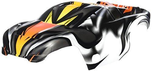 Traxxas 4411R Body Nitro Rustler® ProGraphix® (Replacement for the painted body. Graphics are painted requires paint &amp; fil color application.)window grille lights decal sheet wing and aluminum hardware - Excel RC
