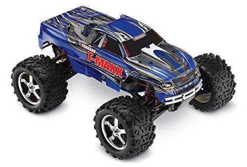 Traxxas 49077-3-BLUE T-Maxx 3.3 1/10 Scale Nitro-Powered 4WD Maxx Monster Truck Blue - Excel RC