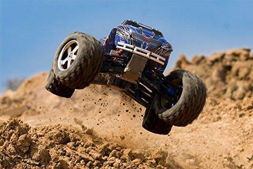 Traxxas 49077-3-BLUE T-Maxx 3.3 1/10 Scale Nitro-Powered 4WD Maxx Monster Truck Blue - Excel RC