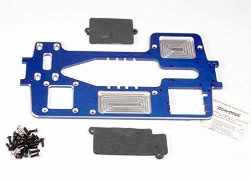 Traxxas 4922X Chassis 7075-T6 billet machined aluminum (4mm) (blue) hardware - Excel RC
