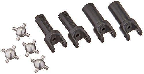 Traxxas 4949X Half shafts short (heavy duty) (exterl-splined (2) & interl-splined (2)) metal u-joints (4) - Excel RC