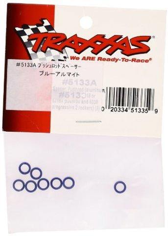 Traxxas 5133A Spacer pushrod (aluminum blue) (use with 5318 or 5318X pushrod and 5358 progressive 2 rockers) (8) - Excel RC