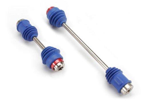Traxxas 5151R Driveshafts center E-Maxx® (steel constant-velocity) front (1) rear (1) (assembled with inner and outer dust boots for 3905 E-Maxx®) - Excel RC