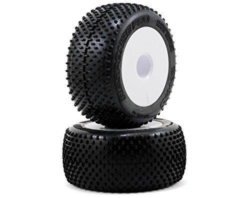 Traxxas 5375R Tires & wheels assembled glued (white dished 3.8' wheels Response Pro tires foam inserts) (2) (use with 17mm splined wheel hubs and wheel nuts part #5353X) - Excel RC