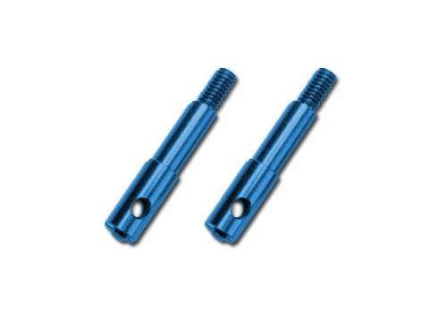 Traxxas 5537X Wheel spindles front 7075-T6 aluminum blue-anodized (left & right) - Excel RC