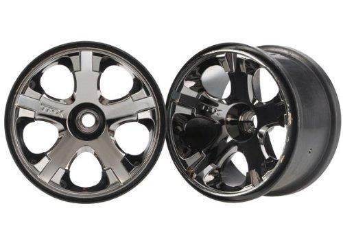 Traxxas 5577A Wheels All-Star 2.8' (black chrome) (nitro front) (2) - Excel RC
