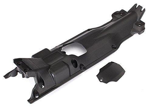 Traxxas 5637X Skidplate transmission nylon (black) cover - Excel RC