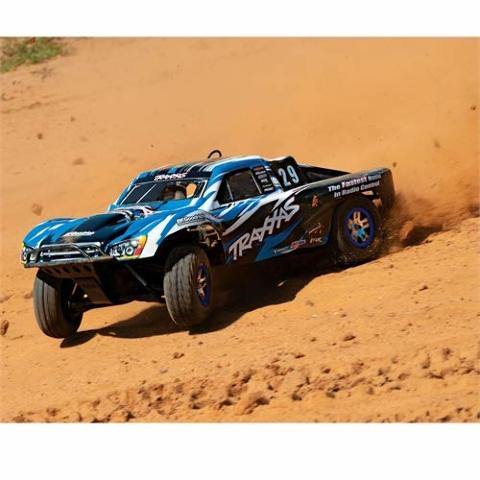 Traxxas 59076-3-BLUE Slayer Pro 4X4 110-Scale Nitro-Powered 4WD Short Course Racing Truck with TQi Traxxas Link Ebled 2.4GHz Radio System & Traxxas Stability Magement (TSM) - Excel RC