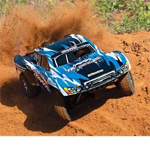 Traxxas 59076-3-BLUE Slayer Pro 4X4 110-Scale Nitro-Powered 4WD Short Course Racing Truck with TQi Traxxas Link Ebled 2.4GHz Radio System & Traxxas Stability Magement (TSM) - Excel RC