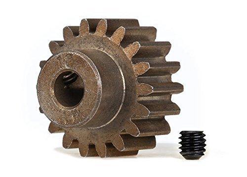 Traxxas 6491X Gear 18-T pinion (1.0 metric pitch) (fits 5mm shaft) set screw (for use only with steel spur gears) - Excel RC