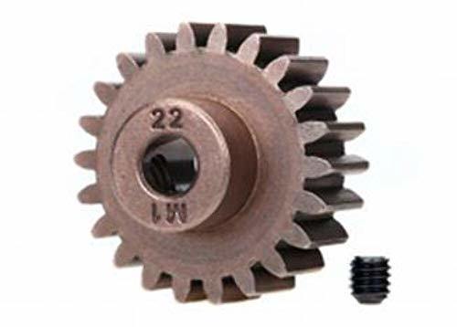 Traxxas 6495X Gear 22-T pinion (1.0 metric pitch) (fits 5mm shaft) set screw (for use only with steel spur gears) - Excel RC