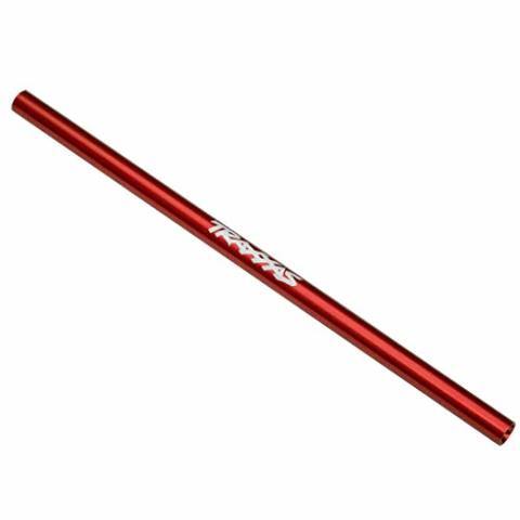 Traxxas 6765R Driveshaft center 6061-T6 aluminum (red-anodized) (189mm) - Excel RC