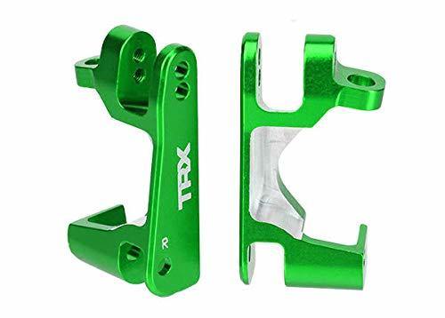 Traxxas 6832G Caster blocks (c-hubs) 6061-T6 aluminum (green-anodized) left & right - Excel RC