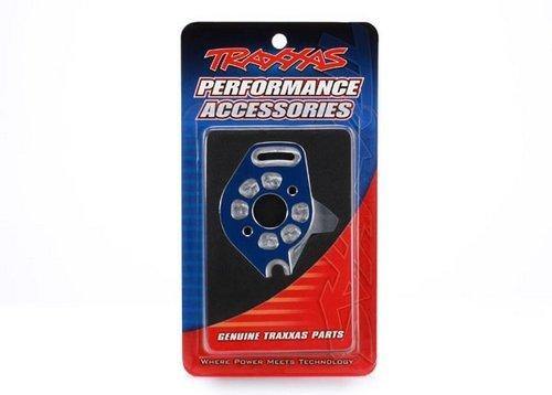 Traxxas 6890X Plate motor 6061-T6 aluminum (blue-anodized) - Excel RC