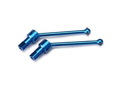 Traxxas 7650R Driveshaft assembly front & rear 6061-T6 aluminum (blue-anodized) (2) - Excel RC