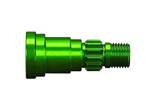 Traxxas 7753G Stub axle aluminum (green-anodized) (1) (for use only with #7750 driveshaft) - Excel RC