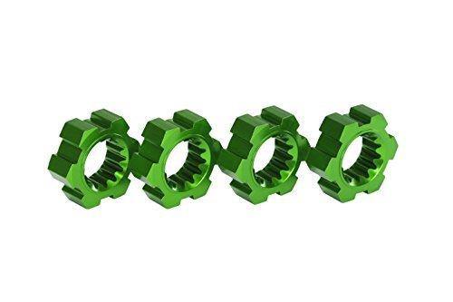 Traxxas 7756G Wheel hubs hex aluminum (green-anodized) (4) - Excel RC
