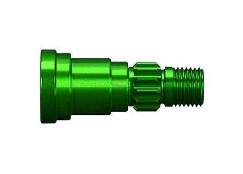Traxxas 7768G Stub axle aluminum (green-anodized) (1) (for use only with 