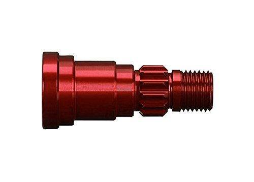 Traxxas 7768R Stub axle aluminum (red-anodized) (1) (for use only with 