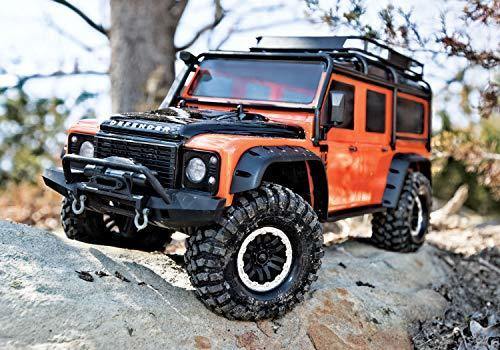 Traxxas 8011A Body Land Rover® Defender® adventure orange (complete with ExoCage inner fenders fuel canisters and jack) - Excel RC