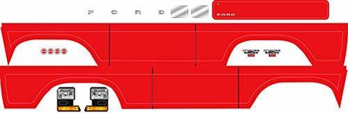 Traxxas 8078R Decal sheet Bronco red (fits 