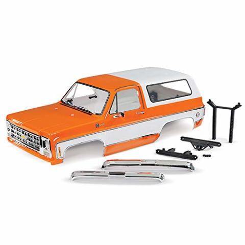 Traxxas 8130X Body Chevrolet Blazer (1979) complete (orange) (includes grille side mirrors door handles windshield wipers front & rear bumpers decals) - Excel RC