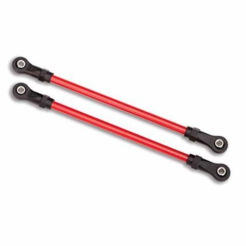 Traxxas 8142R Suspension links rear upper red (2) (5x115mm powder coated steel) (assembled with hollow balls) (for use with #8140R TRX-4® Long Arm Lift Kit) - Excel RC