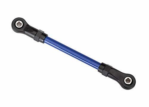 Traxxas 8144X Suspension link front upper 5x68mm (1) (blue powder coated steel) (assembled with hollow balls) (for use with #8140X TRX-4® Long Arm Lift Kit) - Excel RC