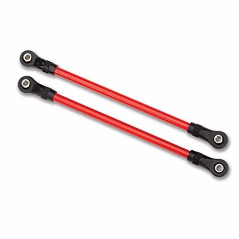 Traxxas 8145R Suspension links rear lower red (2) (5x115mm powder coated steel) (assembled with hollow balls) (for use with #8140R TRX-4® Long Arm Lift Kit) - Excel RC