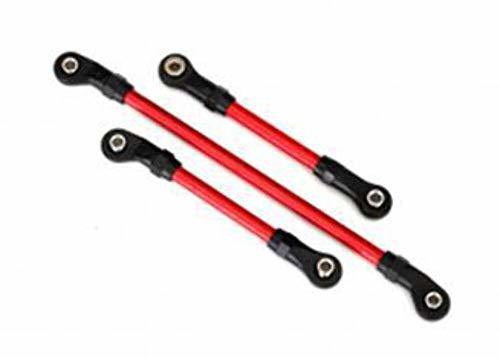 Traxxas 8146R Steering link 5x117mm (1) draglink 5x60mm (1) panhard link 5x63mm (red powder coated steel) (assembled with hollow balls) (for use with 