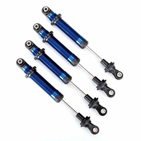 Traxxas 8160X Shocks GTS aluminum (blue-anodized) (assembled without springs) (4) (for use with 