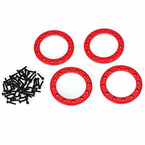 Traxxas 8169R Beadlock rings red (1.9&
