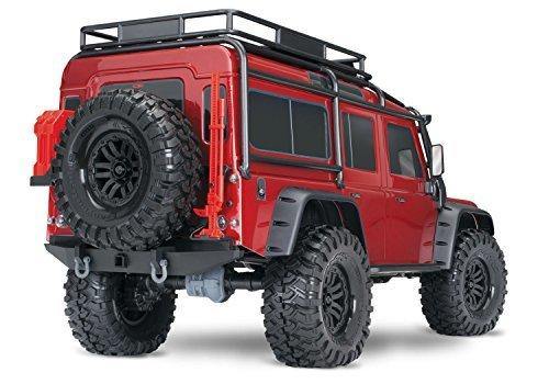 Traxxas 82056-4-RED TRX-4 Scale and Trail Crawler with Land Rover Defender Body  4WD Electric Trail Truck with TQi Traxxas Link Ebled 2.4GHz Radio System - Excel RC