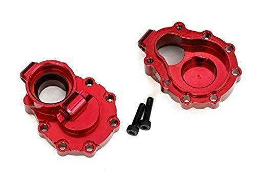 Traxxas 8253R Portal housings inner (rear) 6061-T6 aluminum (red-anodized) (2) 2.5x10 CS (2) - Excel RC