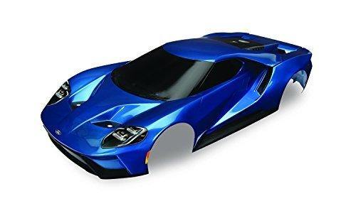 Traxxas 8311A Body Ford GT® blue (painted decals applied) (tail lights exhaust tips &amp; mounting hardware (part 